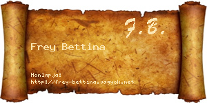 Frey Bettina névjegykártya