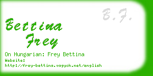 bettina frey business card